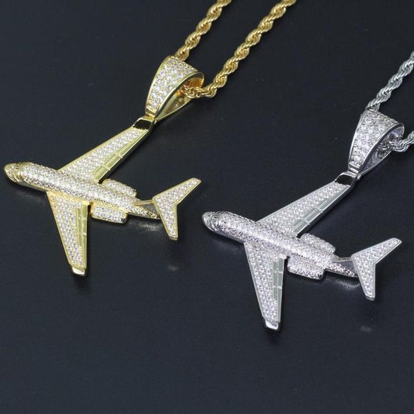 pendant necklaces hip hop fashion jewelry charm iced out airplane pave setting cubic zirconia necklace gifts for women men, Silver
pendant necklaces hip hop fashion jewelry charm iced out airplane pave setting cubic zirconia necklace gifts for women men, Silver