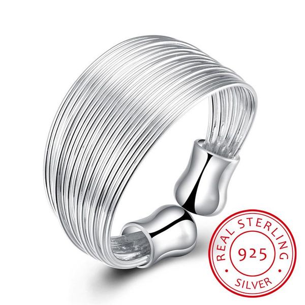 sterling silver open ring ins minimalist multi-layer weaving lines finger for women statement adjustable cluster rings, Golden;silver
sterling silver open ring ins minimalist multi-layer weaving lines finger for women statement adjustable cluster rings, Golden;silver