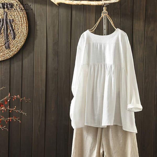 women's blouses & shirts summer printed patchwork blouse zanzea casual vintage cotton women o neck long sleeve chemise blusas tunic ro, White
women's blouses & shirts summer printed patchwork blouse zanzea casual vintage cotton women o neck long sleeve chemise blusas tunic ro, White