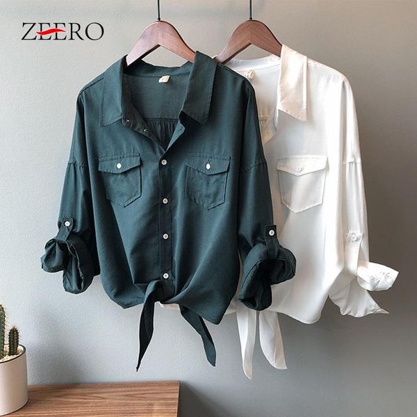 women's blouses & shirts 2021 autumn korean women casual loose bandage female vintage pockets lace up white crop womens ladies
women's blouses & shirts 2021 autumn korean women casual loose bandage female vintage pockets lace up white crop womens ladies