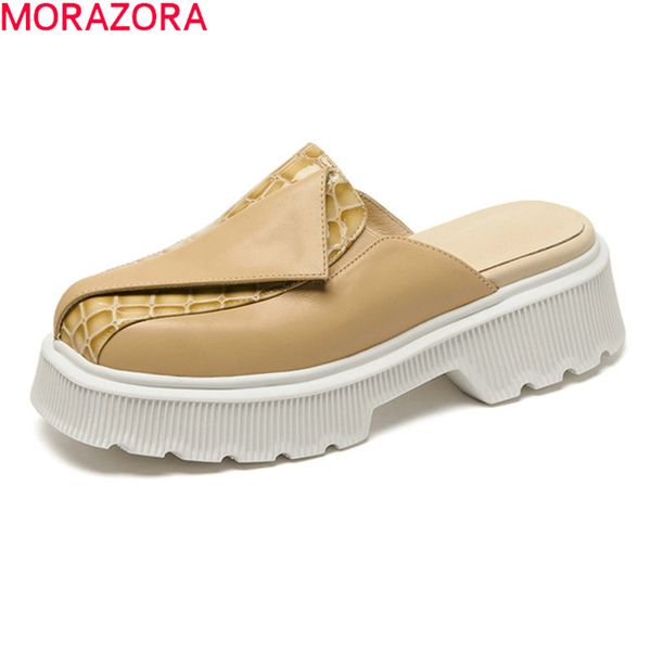 morazora genuine leather women slippers thick heels square toe casual shoes thick heels square toe ladies mules shoes 210506, Black
morazora genuine leather women slippers thick heels square toe casual shoes thick heels square toe ladies mules shoes 210506, Black