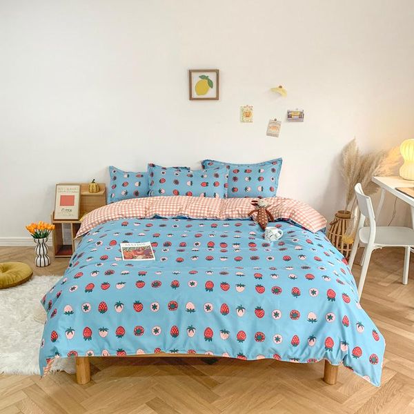 bedding sets simple strawberry diary set with pillowcase duvet cover bed linen sheet single 4pcssize quilt covers bedclothes
bedding sets simple strawberry diary set with pillowcase duvet cover bed linen sheet single 4pcssize quilt covers bedclothes