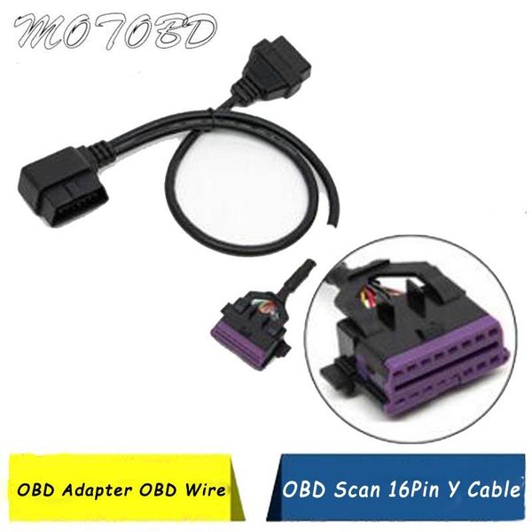 diagnostic tools obdtool obd2 16 pin male to dual female extension cable, obd y cable,obd adapter wire
diagnostic tools obdtool obd2 16 pin male to dual female extension cable, obd y cable,obd adapter wire