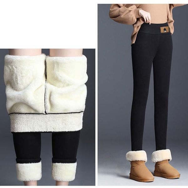 women's leggings 2021 warm women pants winter high stretch thread skinny thick waist trousers cashmere soft female, Black
women's leggings 2021 warm women pants winter high stretch thread skinny thick waist trousers cashmere soft female, Black