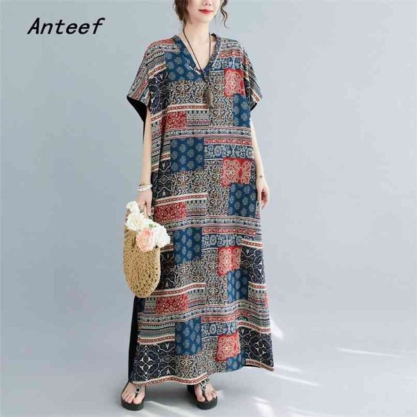 short sleeve plus size vintage floral dresses for women casual loose woman maxi long summer sun beach dress elegant clothes 210517, Black;gray
short sleeve plus size vintage floral dresses for women casual loose woman maxi long summer sun beach dress elegant clothes 210517, Black;gray