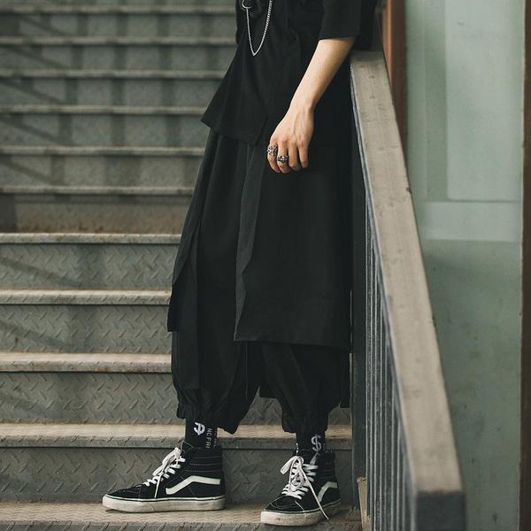 men's pants and women's same versatile wide leg 2021 splicing fashion hairdresser's trend ankle casual, Black
men's pants and women's same versatile wide leg 2021 splicing fashion hairdresser's trend ankle casual, Black