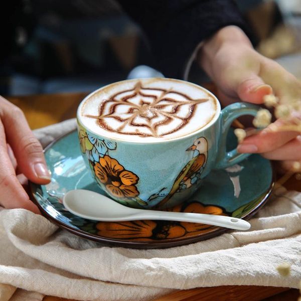 ceramic coffee cup and saucer set espresso cappuccino latte mugs creative chinese retro style hand-painted office household cups & saucers
ceramic coffee cup and saucer set espresso cappuccino latte mugs creative chinese retro style hand-painted office household cups & saucers