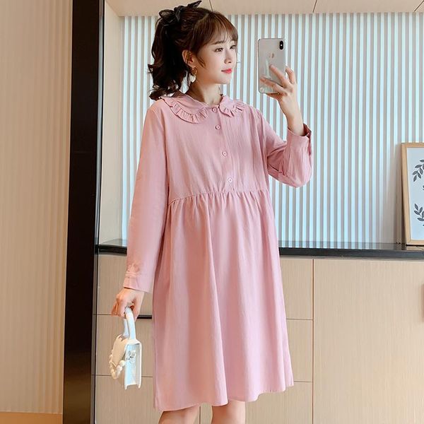 maternity dresses a881# 2021 autumn korean fashion dress long sleeve sweet cute clothes for pregnant women fall loose pregnancy clothing, White
maternity dresses a881# 2021 autumn korean fashion dress long sleeve sweet cute clothes for pregnant women fall loose pregnancy clothing, White