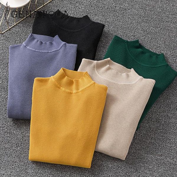 women's sweaters genayooa 11 colors turtleneck sweater women autumn winter solid knitted pullover slim soft jumper female, White;black
women's sweaters genayooa 11 colors turtleneck sweater women autumn winter solid knitted pullover slim soft jumper female, White;black