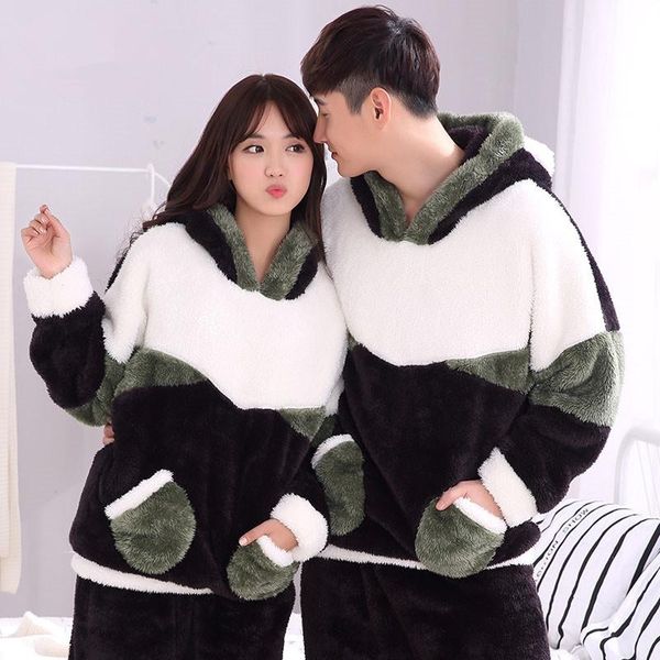 men's sleepwear couple pajamas men pyjamas set thicken female winter warm flannel casual home pijama cartoon night-suit, Black;brown
men's sleepwear couple pajamas men pyjamas set thicken female winter warm flannel casual home pijama cartoon night-suit, Black;brown