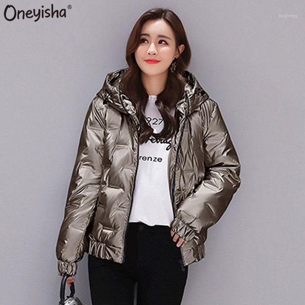 women's down & parkas 2021 winter glossy bright parka womens hooded coat zip jacket large size loose warm thick female, Black
women's down & parkas 2021 winter glossy bright parka womens hooded coat zip jacket large size loose warm thick female, Black