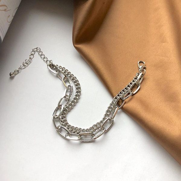 charm bracelets niche temperament internet celebrity double-layer bracelet ins style trendy patchwork hip hop hand jewelry, Golden;silver
charm bracelets niche temperament internet celebrity double-layer bracelet ins style trendy patchwork hip hop hand jewelry, Golden;silver
