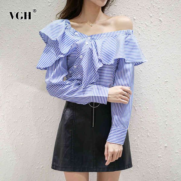 twotwinstyle striped elegant shirt for women v neck long sleeve patchwork button casual shirts female fashion new clothing 210421, White
twotwinstyle striped elegant shirt for women v neck long sleeve patchwork button casual shirts female fashion new clothing 210421, White