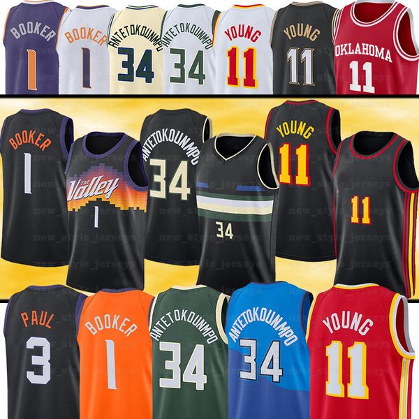 34 Giannis 1 Devin Young 3 Chris Booker Paul Basketball Jerseys Antetokounmpo 11 Trae Stitched Jersey, Color1
34 Giannis 1 Devin Young 3 Chris Booker Paul Basketball Jerseys Antetokounmpo 11 Trae Stitched Jersey, Color1