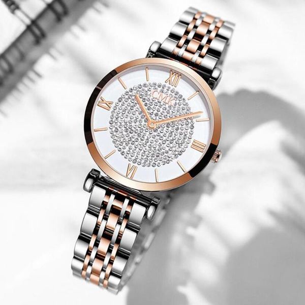 wristwatches zegarek damski stainless steel wrist watch female women's fashion luxury diamond clock relogio feminino, Slivery;brown
wristwatches zegarek damski stainless steel wrist watch female women's fashion luxury diamond clock relogio feminino, Slivery;brown