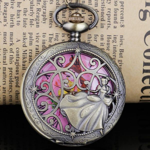 pocket watches christmas gift quartz watch chain princess hollow carving pink dial necklace girl child clock high quality, Slivery;golden
pocket watches christmas gift quartz watch chain princess hollow carving pink dial necklace girl child clock high quality, Slivery;golden