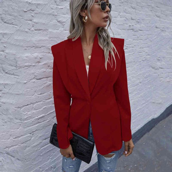 autumn winter women's long sleeve waistcoat suit blazers ol elegant coats slim jacket office lady womens black blazer 210514, White;black
autumn winter women's long sleeve waistcoat suit blazers ol elegant coats slim jacket office lady womens black blazer 210514, White;black