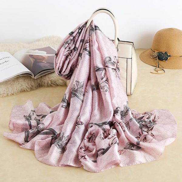 scarves 2021 summer silk scarf women print flower,birds,leaf,chains, 100% natural wraps shawls and 180*90cm hijabs, Blue;gray
scarves 2021 summer silk scarf women print flower,birds,leaf,chains, 100% natural wraps shawls and 180*90cm hijabs, Blue;gray