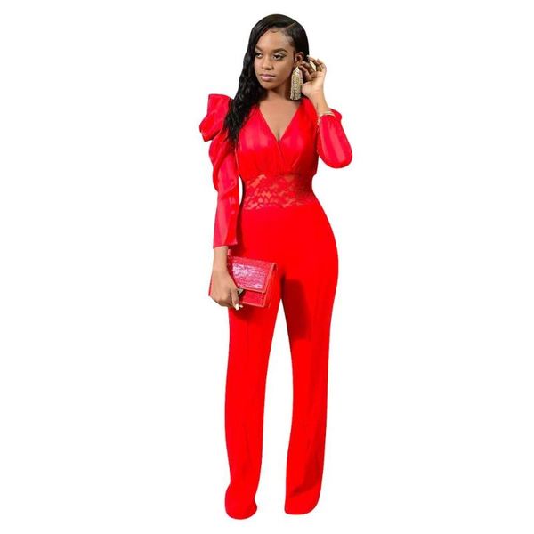 women's jumpsuits & rompers lady fashion butterfly sleeve high waist wide leg pants temperament v-neck lace spliced street, Black;white
women's jumpsuits & rompers lady fashion butterfly sleeve high waist wide leg pants temperament v-neck lace spliced street, Black;white