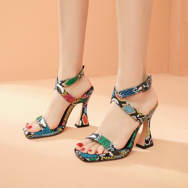 fashion snake women's sandals shoes ankle straps spike high heels gladiator female summer for women 2021, Black
fashion snake women's sandals shoes ankle straps spike high heels gladiator female summer for women 2021, Black
