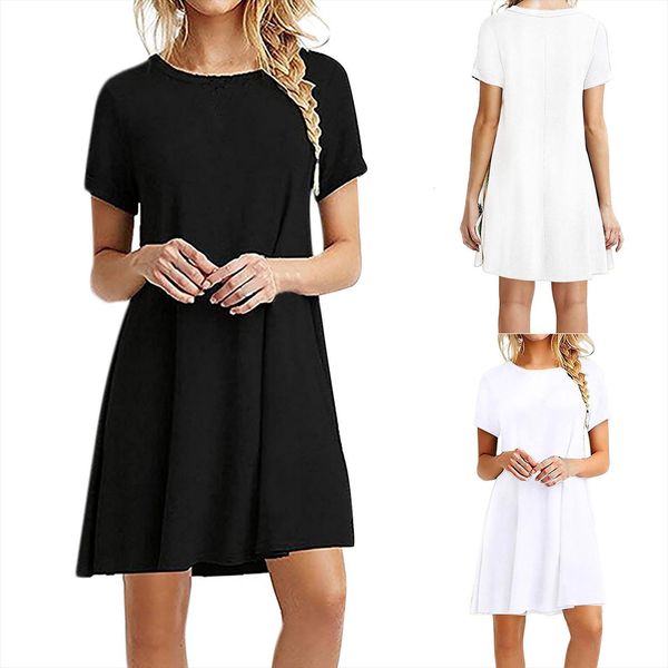 casual loose solid womens dress t shirt o neck sundress mini party short sleeve basic dresses vestidos t2p, Black;gray
casual loose solid womens dress t shirt o neck sundress mini party short sleeve basic dresses vestidos t2p, Black;gray