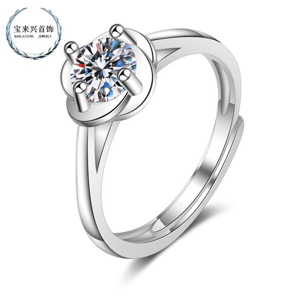 ring s925 silver wedding proposal diamond fashion net red six claw finger simple mossan female
ring s925 silver wedding proposal diamond fashion net red six claw finger simple mossan female