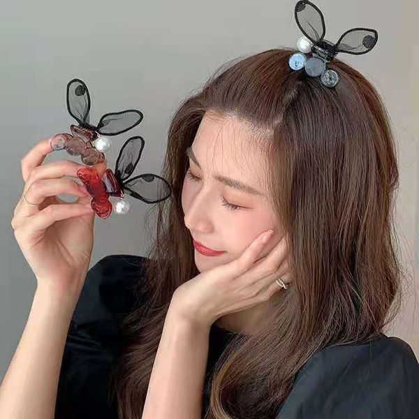 barrettes hairpin lovely rabbit ear female mesh ins net red pearl small catch clip girl broken hair bangs back of head, Golden;silver
barrettes hairpin lovely rabbit ear female mesh ins net red pearl small catch clip girl broken hair bangs back of head, Golden;silver