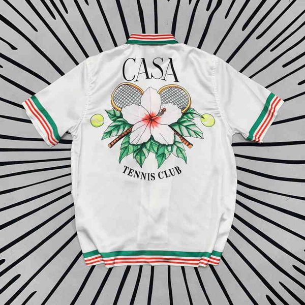 selling trendy brand ins new silk casual shirt street fashion casablanca hawaiian tennis racket stripe color matching silk satin short sleev, White;black
selling trendy brand ins new silk casual shirt street fashion casablanca hawaiian tennis racket stripe color matching silk satin short sleev, White;black