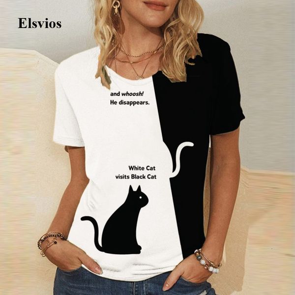 women's blouses & shirts summer short sleeve harajuku blouse retro cat letter print shirt blusa fashion casual o-neck women loose, White
women's blouses & shirts summer short sleeve harajuku blouse retro cat letter print shirt blusa fashion casual o-neck women loose, White