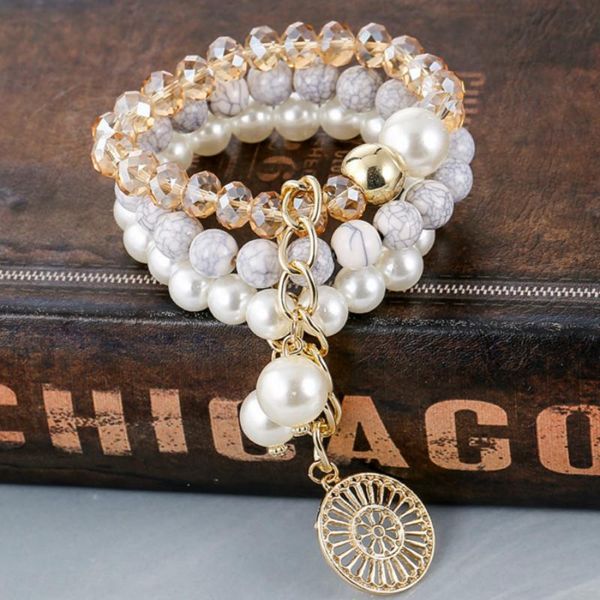 other bracelets fashion imitation pearls beaded with charms metal hollow disc crystal beads women bracelet set mothers day gift, Golden;silver
other bracelets fashion imitation pearls beaded with charms metal hollow disc crystal beads women bracelet set mothers day gift, Golden;silver