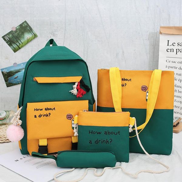 women college style oxford cloth backpack 4-piece set girl cute messenger bag boy handbag school bags travel backpacks pack
women college style oxford cloth backpack 4-piece set girl cute messenger bag boy handbag school bags travel backpacks pack