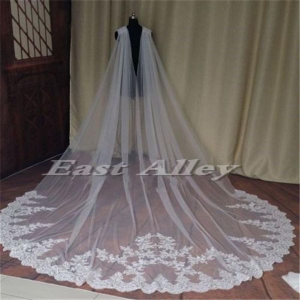 bridal veils ivory or white lace cloak cathedral length 300cm*260cm wedding cape, Black
bridal veils ivory or white lace cloak cathedral length 300cm*260cm wedding cape, Black