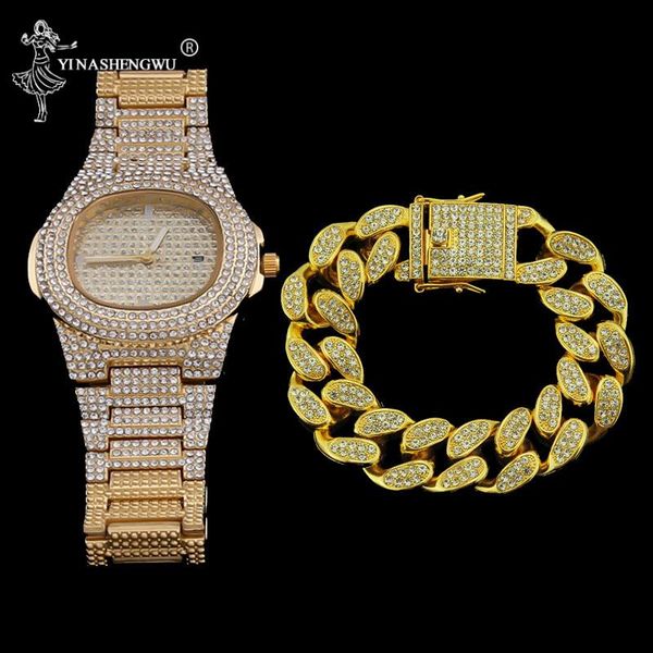 pendant necklaces luxury men gold color stainless steel watch waterproof hip hop bracelet crystal miami iced out cuban chain braclete pulser, Silver
pendant necklaces luxury men gold color stainless steel watch waterproof hip hop bracelet crystal miami iced out cuban chain braclete pulser, Silver