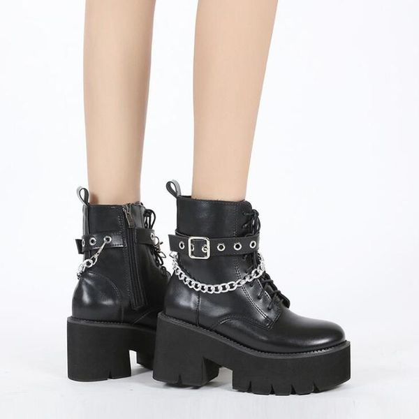 boots punk style platform women ankle women's motorcycle boot fashion ladies chunky shoes metal decor black big size ymb827
boots punk style platform women ankle women's motorcycle boot fashion ladies chunky shoes metal decor black big size ymb827