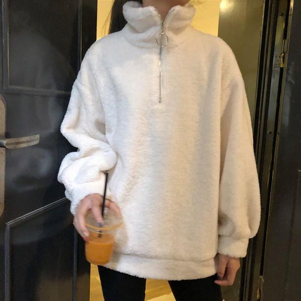 women's hoodies & sweatshirts women fluffy faux fur zipper sweatshirt winter autumn high collar solid color outwear long sleeve casual, Black
women's hoodies & sweatshirts women fluffy faux fur zipper sweatshirt winter autumn high collar solid color outwear long sleeve casual, Black