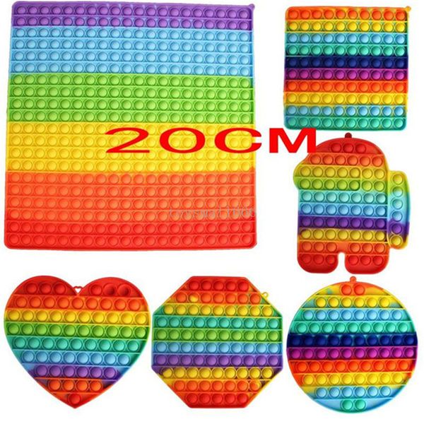 large size 20cm big push it rainbow push bubble fidget toys oversize sensory decompression toy stress reliever toy kids gift
large size 20cm big push it rainbow push bubble fidget toys oversize sensory decompression toy stress reliever toy kids gift