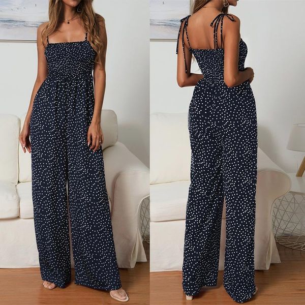 2011women polka dot jumpsuit high waist rompers boho yellow spaghetti strap wide leg pants female summer 2021 jumpsuits ladies, Black;white
2011women polka dot jumpsuit high waist rompers boho yellow spaghetti strap wide leg pants female summer 2021 jumpsuits ladies, Black;white