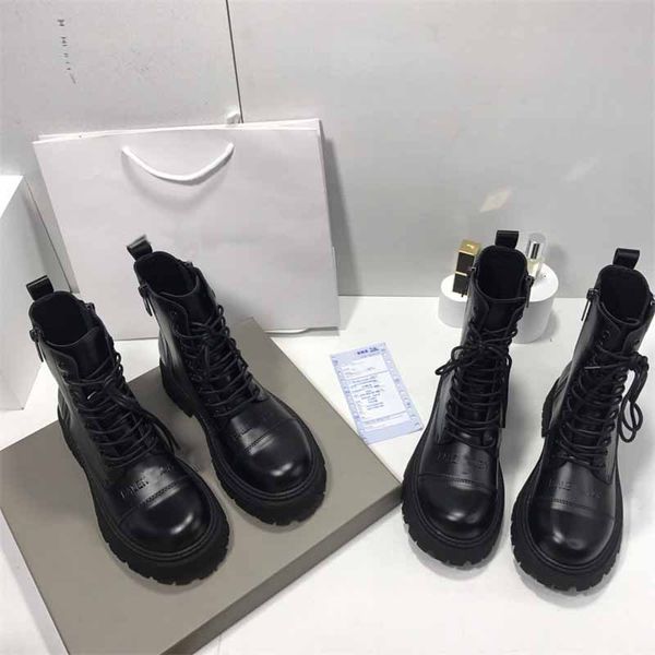 big head martin 2021 paris thick soled high middle double zipper motorcycle short boot's fashion, Black
big head martin 2021 paris thick soled high middle double zipper motorcycle short boot's fashion, Black