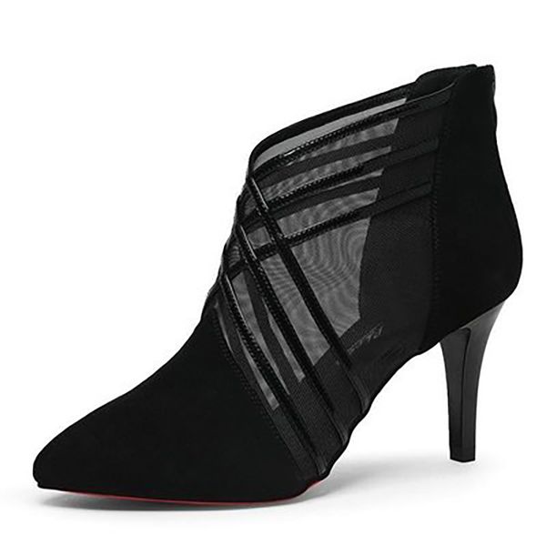 boots women woman mesh lace breathable ankle women's thin heels female pointed toe zip ladies pumps crossed stripe zyoy, Black
boots women woman mesh lace breathable ankle women's thin heels female pointed toe zip ladies pumps crossed stripe zyoy, Black