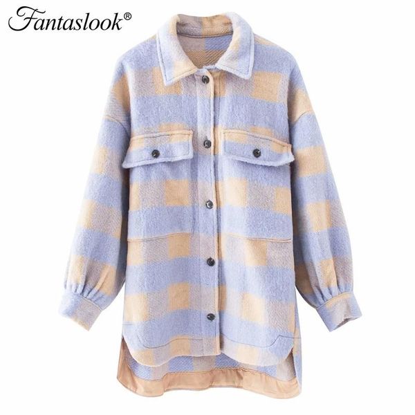 women's jackets winter women jacket coat vintage plaid turn-down collar shirt streetwear ladies coats casual loose long sleeve outerwea, Black;brown
women's jackets winter women jacket coat vintage plaid turn-down collar shirt streetwear ladies coats casual loose long sleeve outerwea, Black;brown