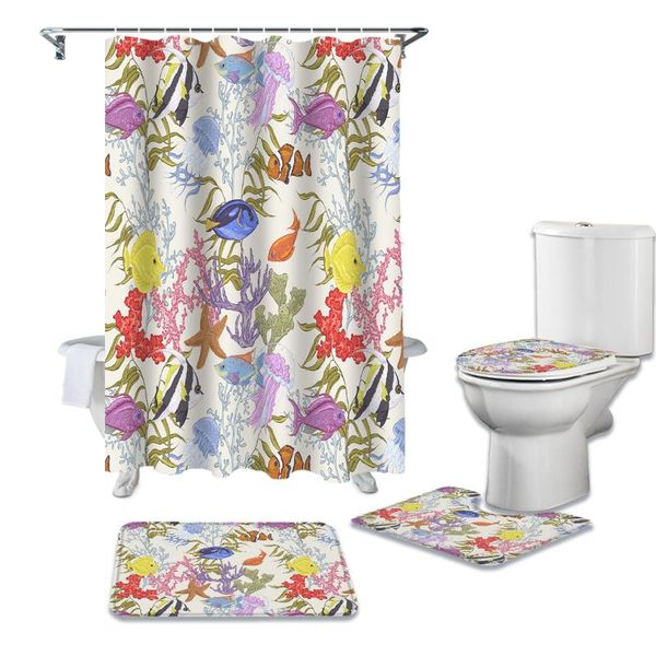 starfish fish jellyfish coral shower curtain set for bathroom bath mat rug carpet toilet lid cover bathtub home decor gift curtains
starfish fish jellyfish coral shower curtain set for bathroom bath mat rug carpet toilet lid cover bathtub home decor gift curtains