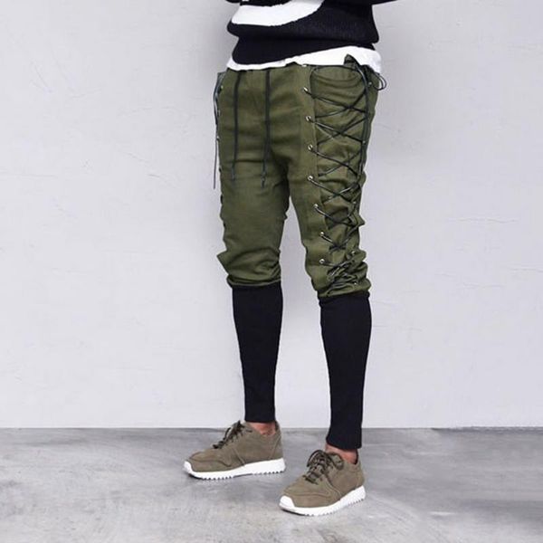 men's pants patchwork slim sweatpants medieval side drawstring trousers men casual pencil pantalon homme sport harem pant outdoor, Black
men's pants patchwork slim sweatpants medieval side drawstring trousers men casual pencil pantalon homme sport harem pant outdoor, Black
