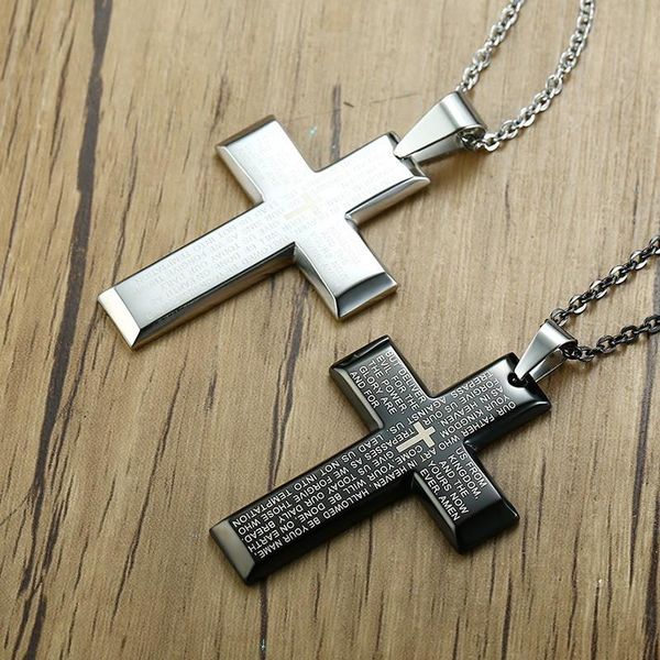 pendant necklaces modyle mens bible cross necklace stainless steel in black silver color regilous christian male choker jewelry
pendant necklaces modyle mens bible cross necklace stainless steel in black silver color regilous christian male choker jewelry