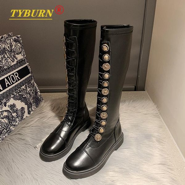 boots leather mid-heel knee-high women's thick heel black brown slim stretch shoes lace up autumn and winter
boots leather mid-heel knee-high women's thick heel black brown slim stretch shoes lace up autumn and winter