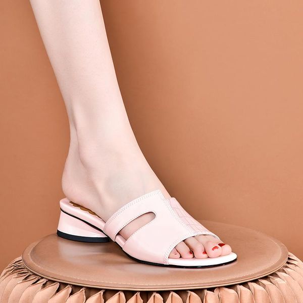 classic rome mules fashion women slippers genuine leather low heels ladies shoes elegant prom dancing woman, Black
classic rome mules fashion women slippers genuine leather low heels ladies shoes elegant prom dancing woman, Black