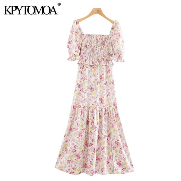women chic fashion floral print smocked midi dress puff sleeves side zipper slit female dresses vestidos 210420, Black;gray
women chic fashion floral print smocked midi dress puff sleeves side zipper slit female dresses vestidos 210420, Black;gray