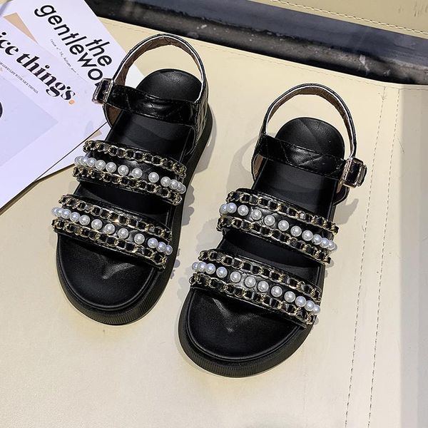 sandals women 2021 summer net red pearl chain buckle outdoor beach platform female fashion casual roman shoes ladies, Black
sandals women 2021 summer net red pearl chain buckle outdoor beach platform female fashion casual roman shoes ladies, Black