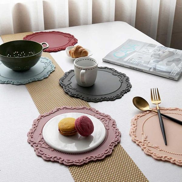 dishes & plates 23cm silicone flower placemat tableware oil resistant heat insulation non-slip tablemat kitchen washable cup pad
dishes & plates 23cm silicone flower placemat tableware oil resistant heat insulation non-slip tablemat kitchen washable cup pad