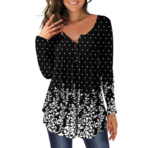 fashion 2021 womens blouses round neck printed buttons long sleeve asymmetric unique print hem clothes ropa mujer x0521, White
fashion 2021 womens blouses round neck printed buttons long sleeve asymmetric unique print hem clothes ropa mujer x0521, White