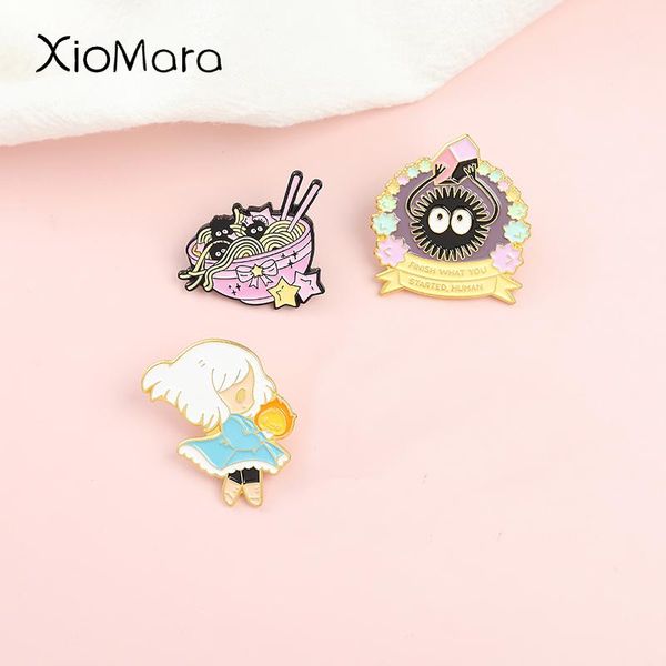 pins, brooches soot sprite and calcifer enamel lapel pins japanese anime brooch howl jewelry backpack hat accessories women men unisex, Gray
pins, brooches soot sprite and calcifer enamel lapel pins japanese anime brooch howl jewelry backpack hat accessories women men unisex, Gray